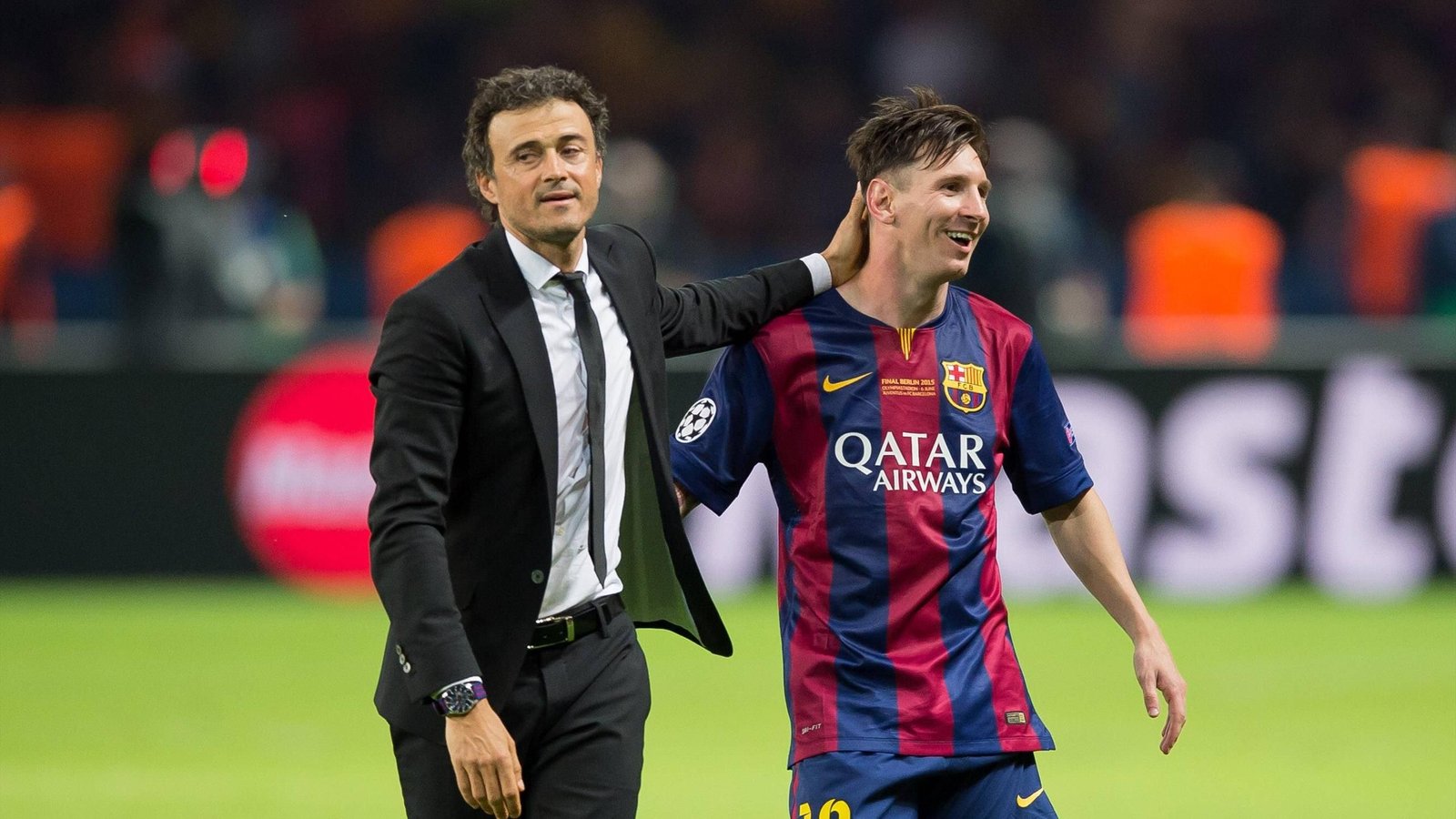 Luis Enrique And Leo Messi
