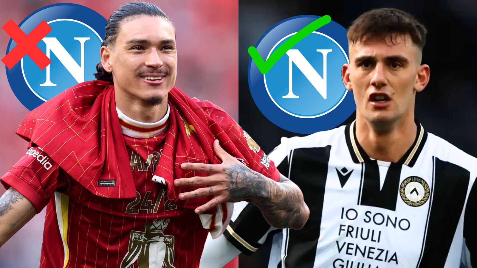 Darwin Núñez to Napoli Off; Napoli Signs Lorenzo Lucca